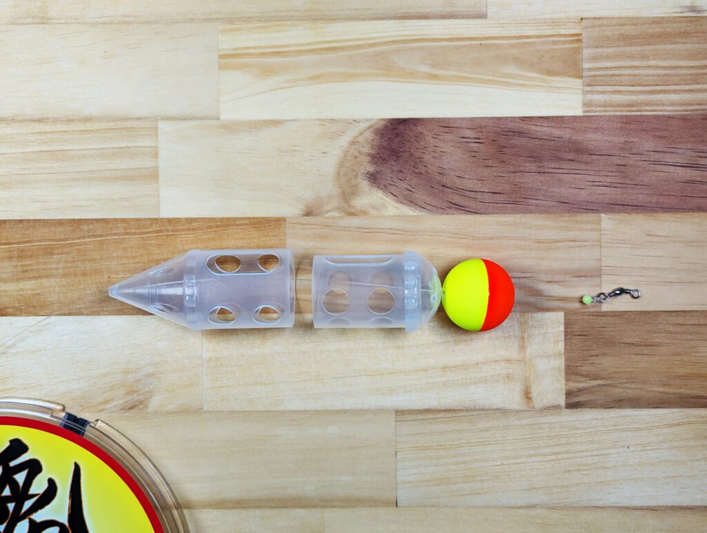 ぶっこみサビキの仕掛け(製作途中)